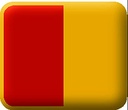 Tijera Infantil punta redonda 13 cm zurdos rojo/amarillo