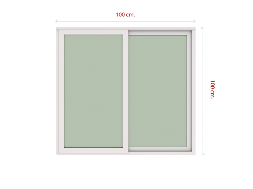 VENTANA CORREDERA ADVANCE TERMOPANEL 121X100CM