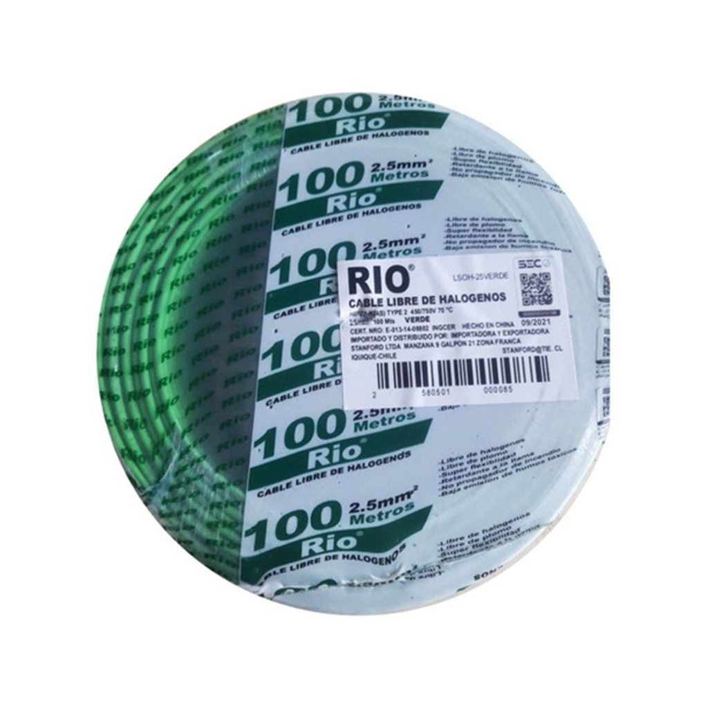 Cable Eléctrico EVA 1,5 mm 2 Verde 100Mts