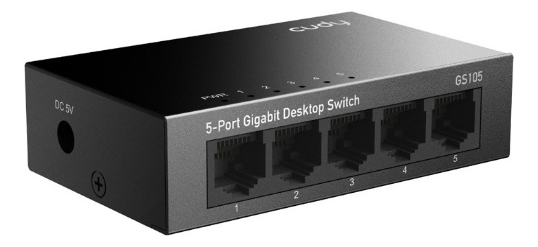 Switch de red  5 puertos  Gigabit